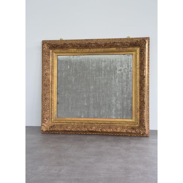 French Gilded Wall Mirror with Foxed Glass, 1870 For Sale - Image 18 of 18