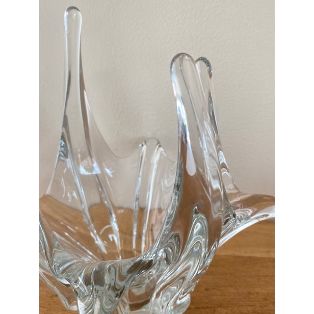 Large Vintage Crystal Centerpiece, 1960s For Sale - Image 11 of 18