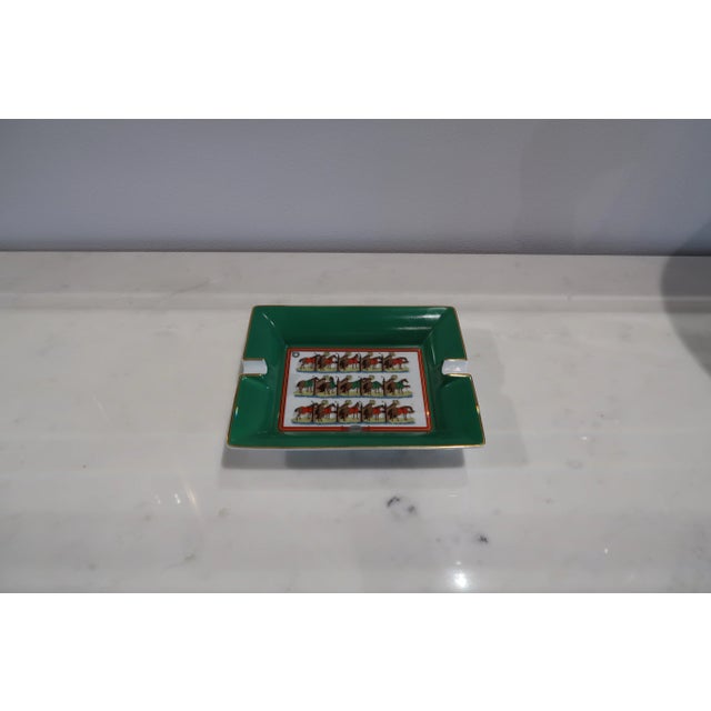 Hermès Porcelain Ecuries Ashtray from Hermès For Sale - Image 4 of 7