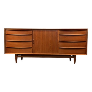 Vintage Mid-Century Teak Credenza by Falster Møbelfabrik For Sale