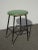 Vintage French Country Farmhouse Chic Rustic Green Stool For Sale - Image 13 of 13