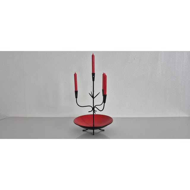Mid-Century Modern Candleholder by Gunnar Ander for Ystad-Metall, Sweden, 1960s For Sale - Image 3 of 17