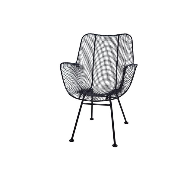 Mid 20th Century 1950s Mid Century Russell Woodard "Sculptura" Wire Patio Armchair For Sale - Image 5 of 17