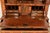 Wood 18th Century Antique English William & Mary Banded Walnut Mirror Front Secretary Desk With Bookcase Hutch For Sale - Image 7 of 17