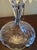 Transparent Antique Wheel Cut Crystal Mushroom Shade Table Lamp W Lustres 19", Art Deco 1930 For Sale - Image 8 of 8