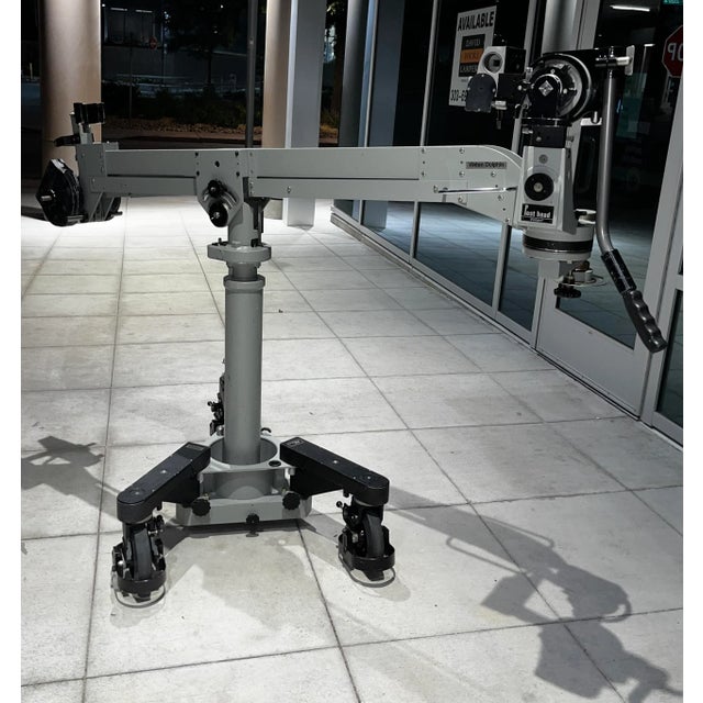 Mid-Century Modern Vinten Professional Broadcasting Tri-Track Dolly & Jib Arm With Post Head Camera Base For Sale - Image 3 of 12