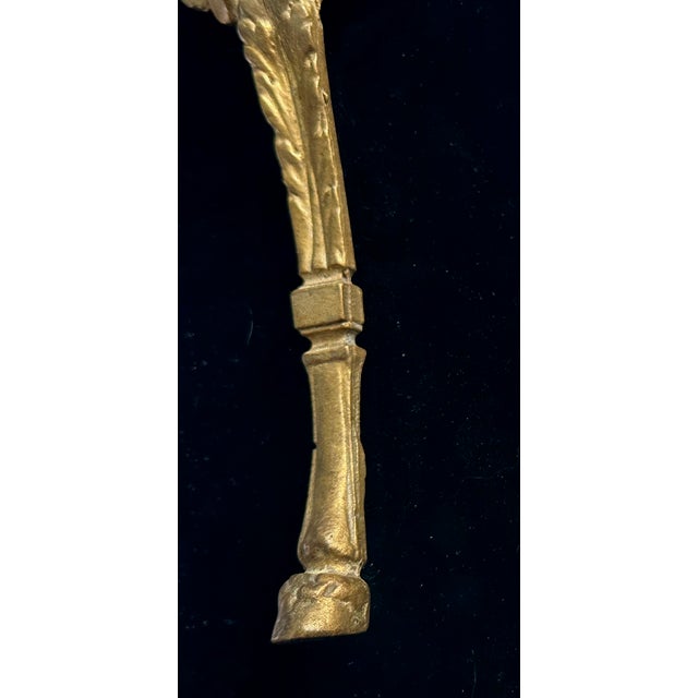 Pair French Gilt Bronze Angle Wing Architectural Fragment Framed For Sale - Image 10 of 16