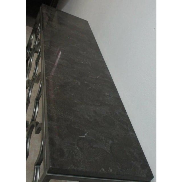 1990s 1990s Universal Furniture New Bohemian Wildflower Console Sofa Table For Sale - Image 5 of 12