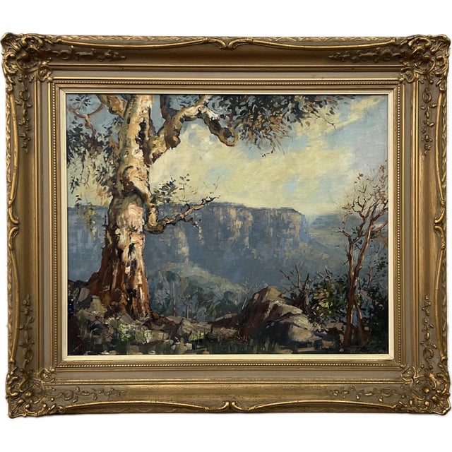 Three Sisters in Blue Mountains, New South Wales Australia by Australian Artist 1962 For Sale - Image 15 of 18