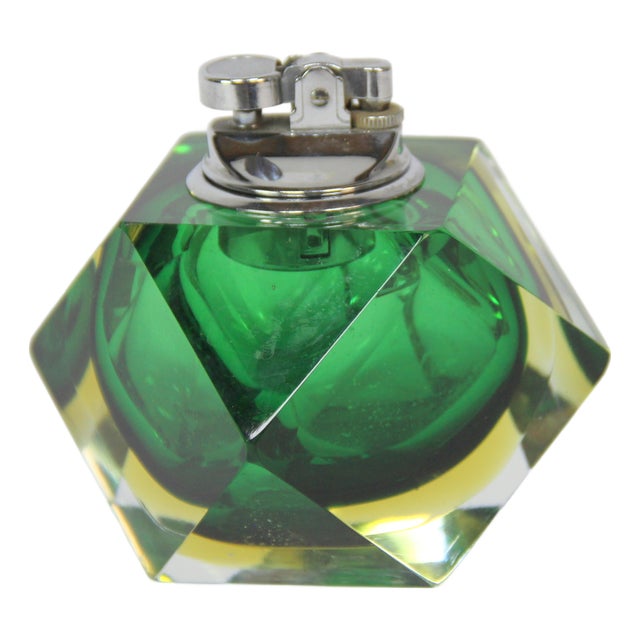 Faceted Murano Glass Lighter by Mandruzzato for Alessandro Mandruzzato, 1960s For Sale