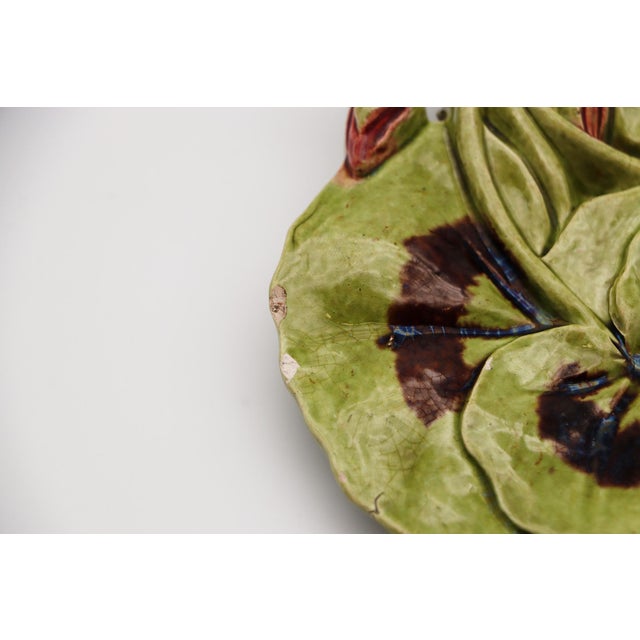 Poppies Trompe l'Oeil Pin Dish Jewelry Dish, Earthenware, Portuguese For Sale - Image 6 of 12