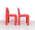 Kartell Vintage Universal Chairs in Red by Joe Colombo for Kartell, 1960s, Set of 2 For Sale - Image 4 of 15