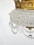 1950s Antique 6 Light Twinkling Beaded Flush Mounted Crystal Chandelier For Sale - Image 5 of 13