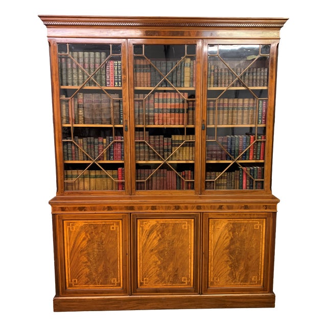 Mahogany Bookcase from Edwards & Roberts, 1900s For Sale