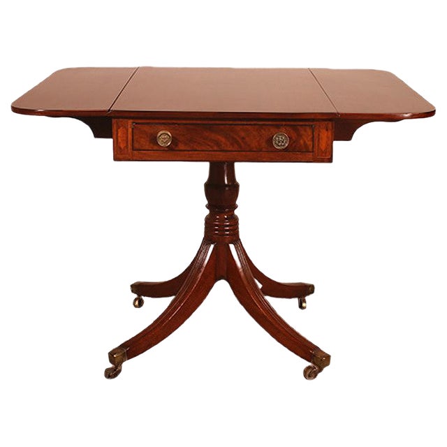 Small Pembroke Table in Mahogany, Early 19th Century For Sale