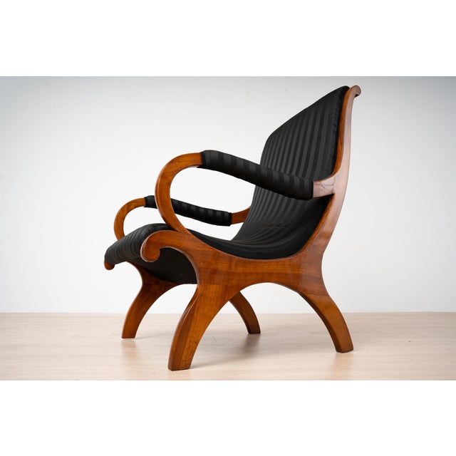 Antique German Biedermeier Cherrywood Chair, 1830s For Sale - Image 16 of 18