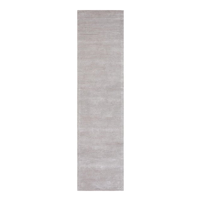 Pasargad Home Edgy Silver Area Rug, 2' 6'' X 10' 0'' For Sale