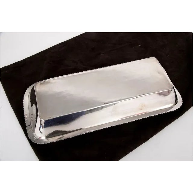 Silver Antique 19th Century English Regency Old Sheffield Silver Knife Serving Bowl For Sale - Image 8 of 9