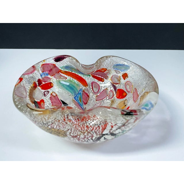 Murano 1960s Vintage Murano Art Glass Decorative Bowl For Sale - Image 4 of 11