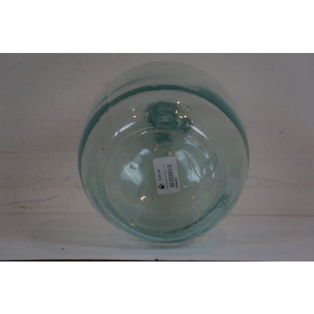 Vintage Romanian Blue Glass Balon Demijohn Wine 50L Bottle Jug Carboy For Sale - Image 11 of 12