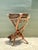 Camel Vintage Twisted Wood and Pottery Plant Stand For Sale - Image 8 of 16