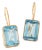 Brazilian Blue Topaz Earrings For Sale