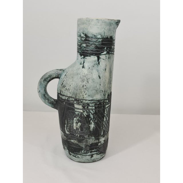 Large Pitcher with Abstract Patterns by Jacques Blin, 1960s For Sale - Image 10 of 10