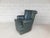 Hancock & Moore Swivel Rocking Leather Club Chair Original upholstery is very good condition, Darker Slate green color...