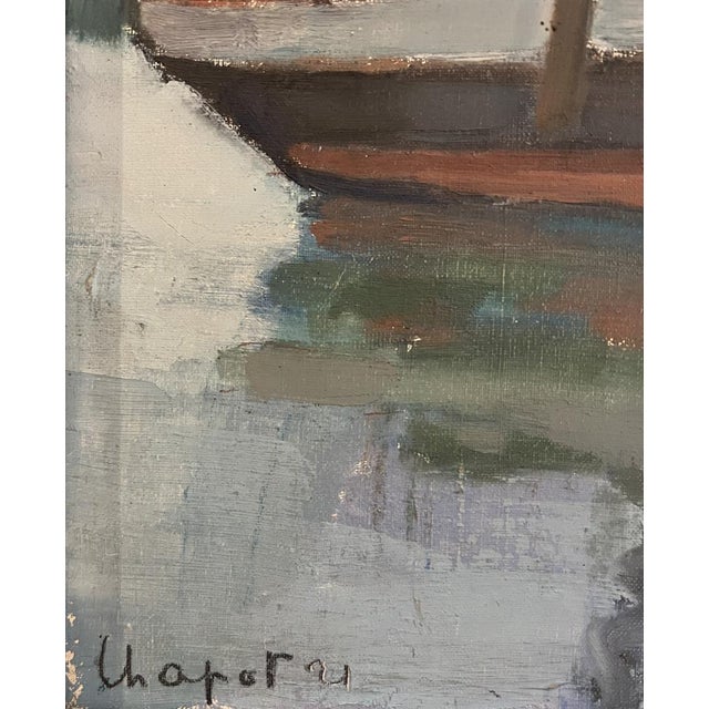 Modern Georges Henri Chapot, Navire sur les flots, 1921, Oil on Canvas, Framed For Sale - Image 3 of 11