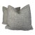Holly Hunt "Cardigan" in Silver/Blue 22" Pillows-a Pair For Sale