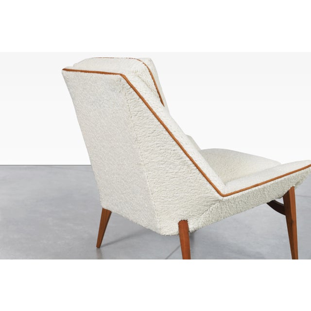 Wood Mid-Century Modern Sculptural Walnut Lounge Chair, 1950s For Sale - Image 7 of 8