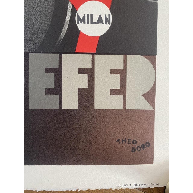 Vintage Eastern Railways Poster from Theo Doro, 1989 For Sale - Image 4 of 13