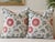 Lee Jofa Eldora Sky/Brick Designer Pillows – A 22" Pair For Sale - Image 4 of 5