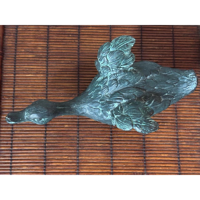 1980s Copper Verdigris Duckling Fountainhead For Sale - Image 9 of 10