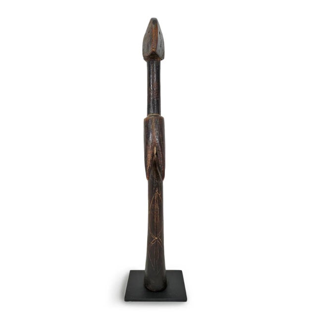 Tribal Vintage African Mossi Doll Figurine on Stand For Sale - Image 3 of 8