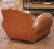 Animal Skin Mid-Century French Art Deco Style Club Chair in Brown Bonded Leather For Sale - Image 7 of 8