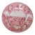 Grand Canyon Delft Style Red Pink and White Decorative Plate For Sale