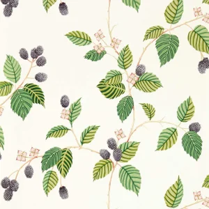 Sanderson Rubus Wallpaper in Blackberry - a Sample