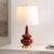 Modern Evie 23" Table Lamp in Cranberry For Sale - Image 3 of 4