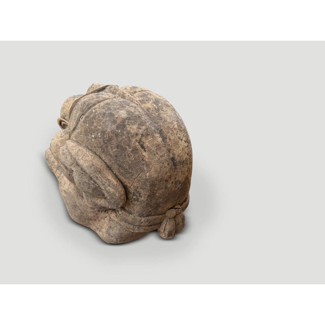 1930s Praying Buddha Rustic Wooden Sculpture For Sale In New York - Image 6 of 6