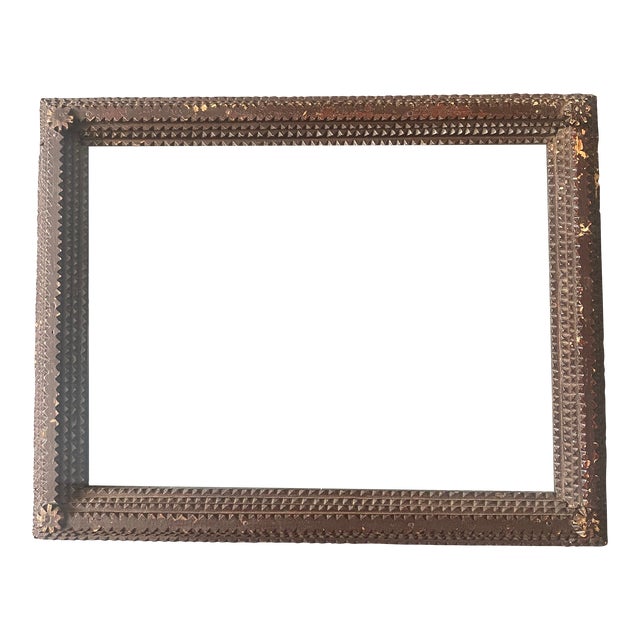 1920’s Tramp Art Picture Frame With Glass Chairish