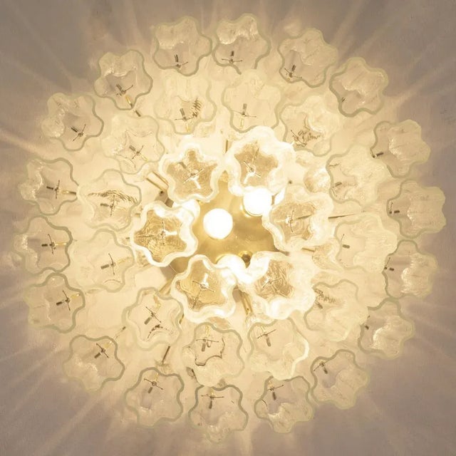 Large Ceiling Light with Murano Trunci Glass, Italy, 1990s For Sale - Image 9 of 12