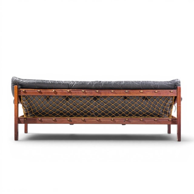 Jean Gillon for Italma "Amazonas" Mid Century Brazilian Rosewood Sofa For Sale In Chicago - Image 6 of 9