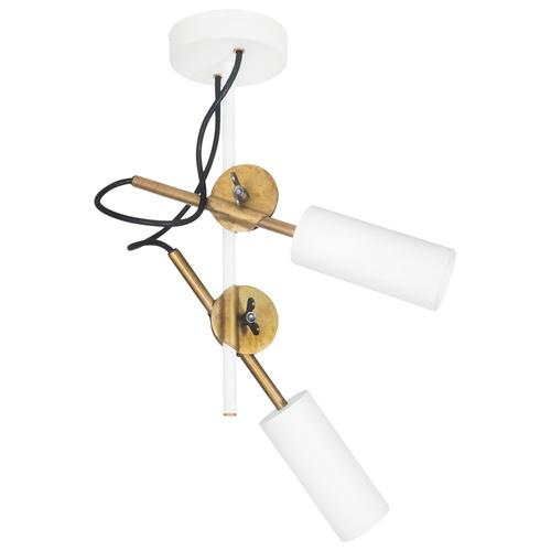Metal Stav Spot 2 White Ceiling Lamp by Johan Carpner for Konsthantverk For Sale - Image 7 of 7