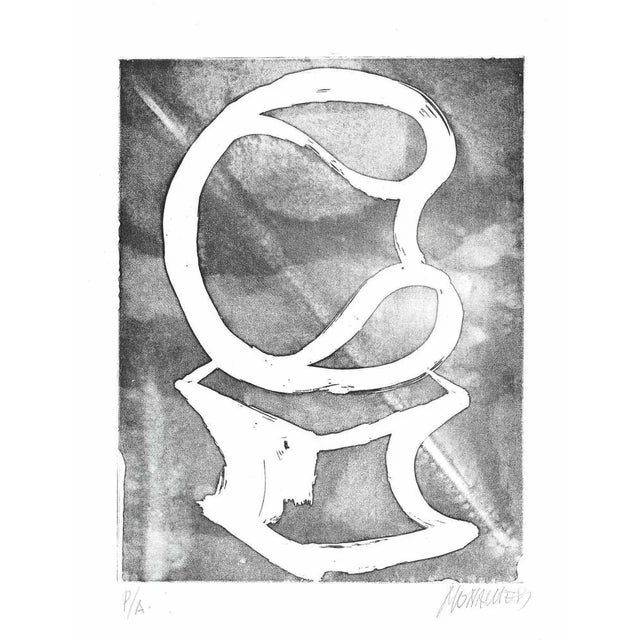 Sculpture is an original etching artwork on paper realized by Sante Monachesi. Hand-signed on the lower right by...