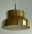 Metal Swedish Pendant Light in Brass by Ateljé Lyktan, 1970s For Sale - Image 7 of 18