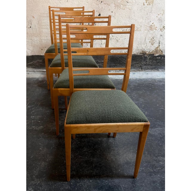 Vintage Mid-Century Swedish Modern Birch Dining Chairs - Set of Four Restored For Sale - Image 11 of 11