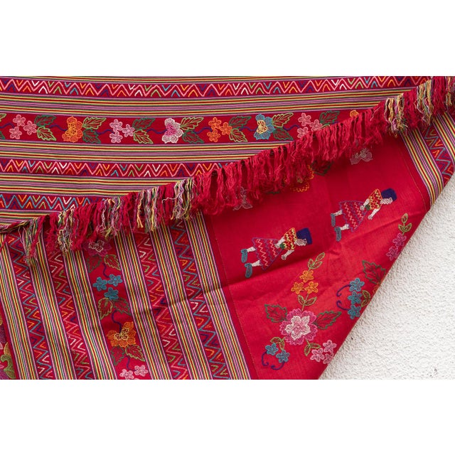 Textile Antique Guatemalan Highlands Ceremonial Textile For Sale - Image 7 of 8