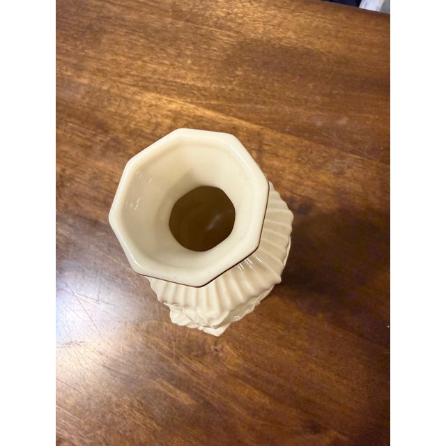 Late 20th Century Late 20th Century Lenox Raised Iris Bud Vase For Sale - Image 5 of 12