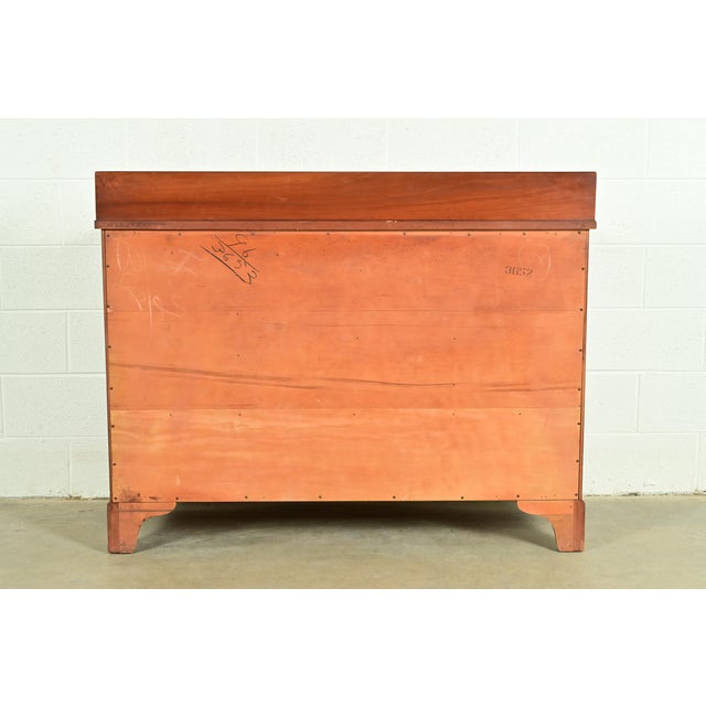 Federal Cherry Wood Serpentine Front Sideboard Buffet by Morganton, Circa 1950s For Sale - Image 13 of 14